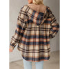 Fleece Plaid Hooded Shacket