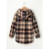 Fleece Plaid Hooded Shacket