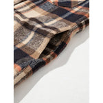 Fleece Plaid Hooded Shacket