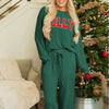 Corded Velvet Christmas Lounge Set