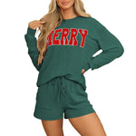 Corded Velvet Christmas Lounge Set