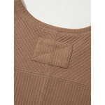 Waffle Knit Oversized Fall Top