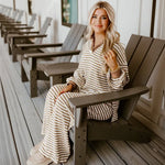 Striped Knit Lounge Set
