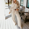 Striped Knit Lounge Set