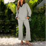 Striped Knit Lounge Set