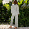Striped Knit Lounge Set