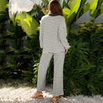 Striped Knit Lounge Set