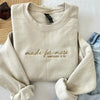 Embroidered Faith Crewneck Sweatshirt