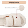EverFoams Fuzzy Open-Toe Slippers