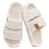 EverFoams Fuzzy Open-Toe Slippers