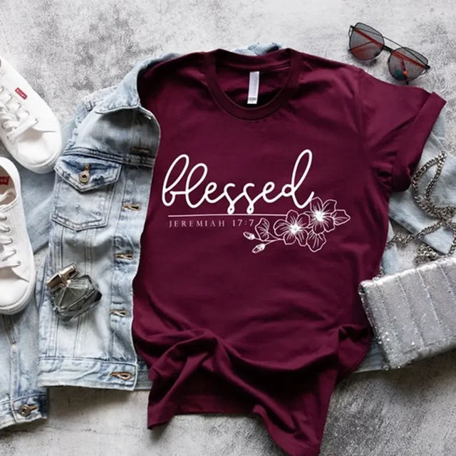 Blessed Christian Faith Bible Verse Shirt