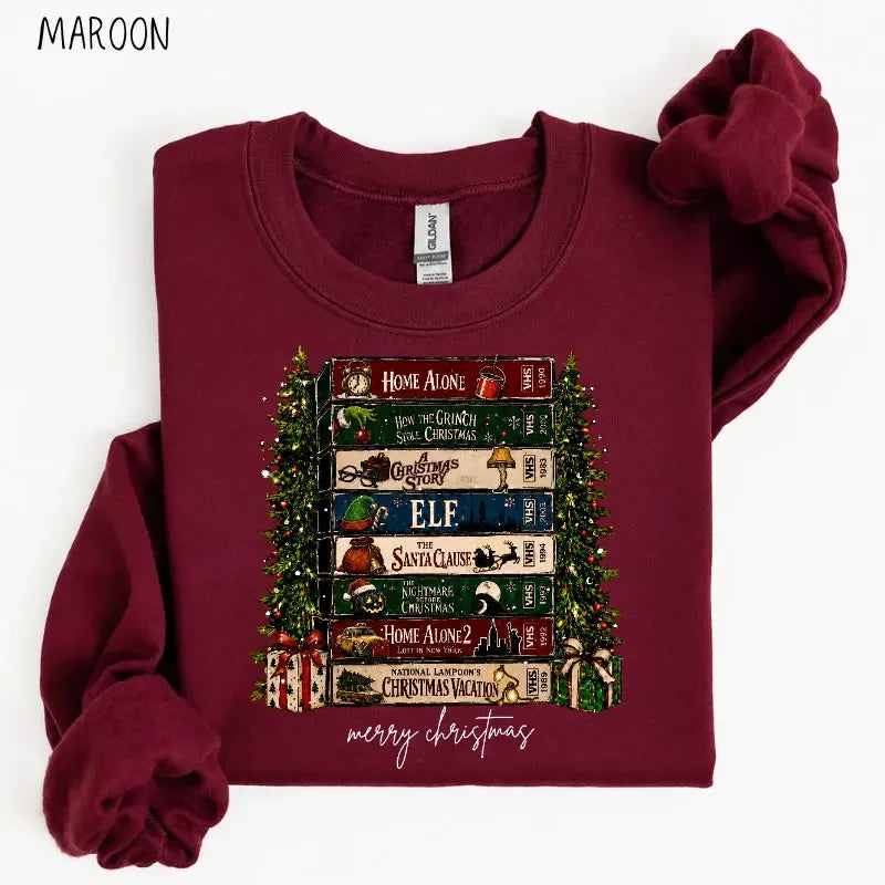 Retro Christmas Movie Sweatshirt