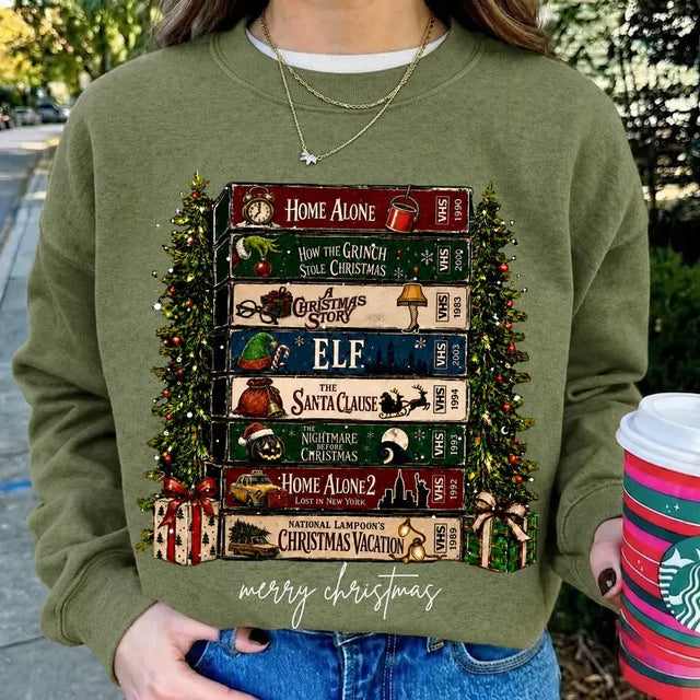 Retro Christmas Movie Sweatshirt