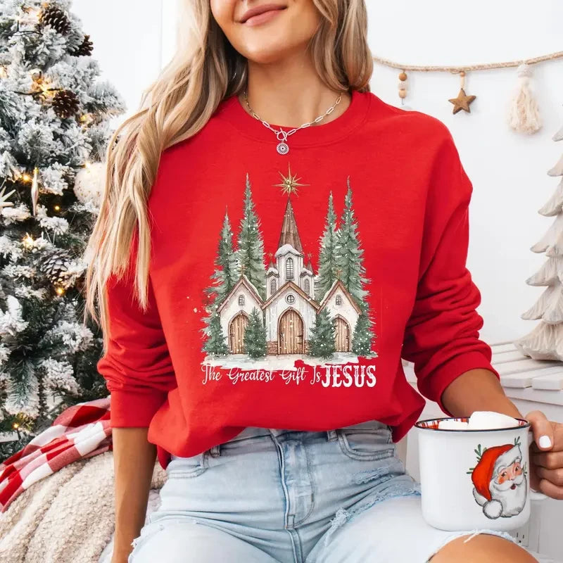 Christian Faith Christmas Sweatshirt