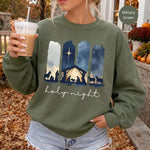 Nativity Scene Christian Christmas Sweatshirt