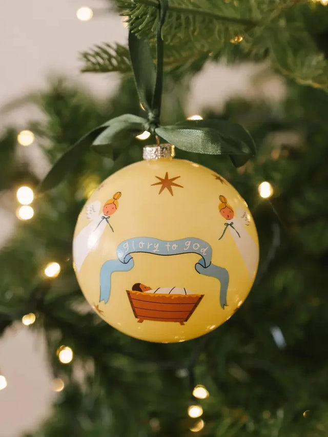 Glory to God Non-Breakable Christmas Ornament