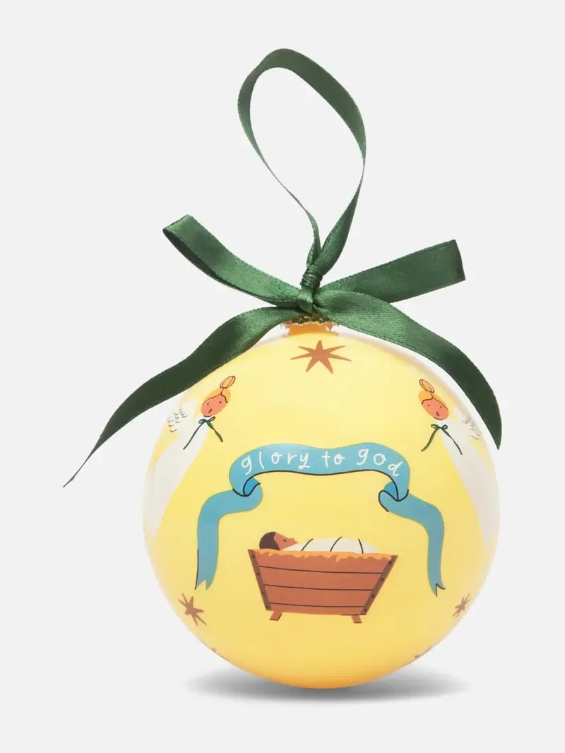 Glory to God Non-Breakable Christmas Ornament