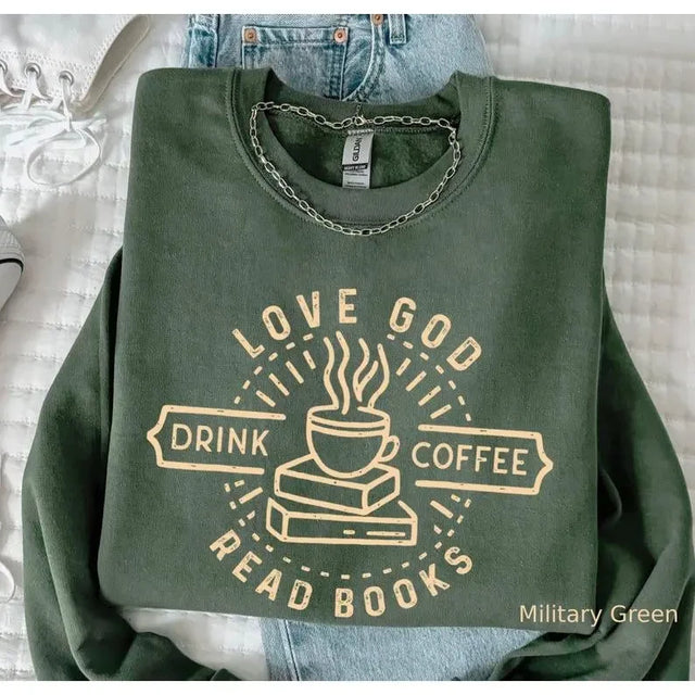 Vintage Christian Book Lover Sweatshirt