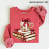 Cozy Book Lover Christmas Sweatshirt