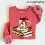 Cozy Book Lover Christmas Sweatshirt