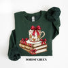 Cozy Book Lover Christmas Sweatshirt