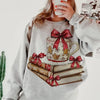 Cozy Book Lover Christmas Sweatshirt