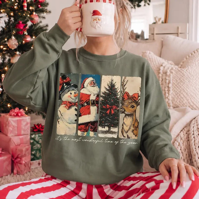Vintage Santa Christmas Sweatshirt