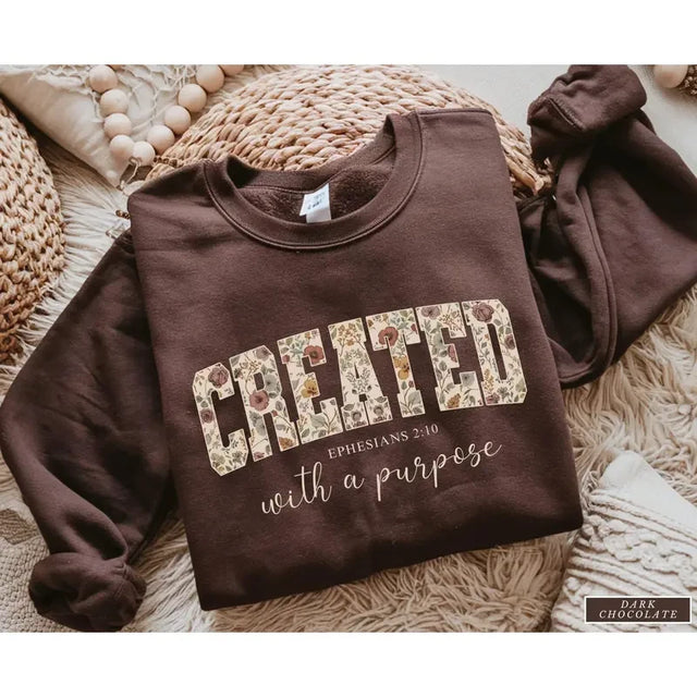 Floral Christian Faith Crewneck Sweatshirt