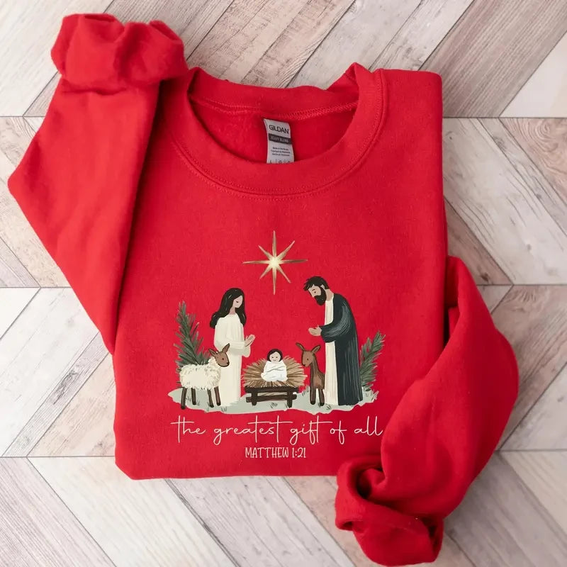 Nativity Scene Faith Sweatshirt