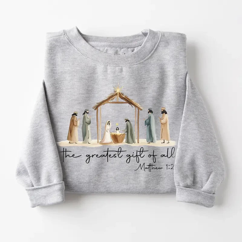 Festive Christmas Cotton Sweatshirt