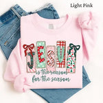 Coquette Christian Christmas Sweatshirt