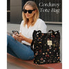 Artsy Corduroy Tote Bag