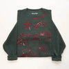 Festive Embroidered Christmas Fleece Sweatshirt