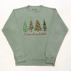 Festive Embroidered Christmas Fleece Sweatshirt