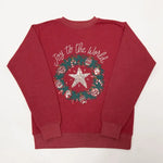 Festive Embroidered Christmas Fleece Sweatshirt