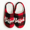 Christian Faith Quote Indoor Slippers