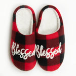 Christian Faith Quote Indoor Slippers