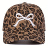 Leopard Bow Baseball Cap