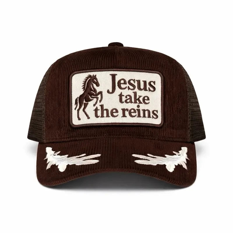 Brown Corduroy Trucker Hat