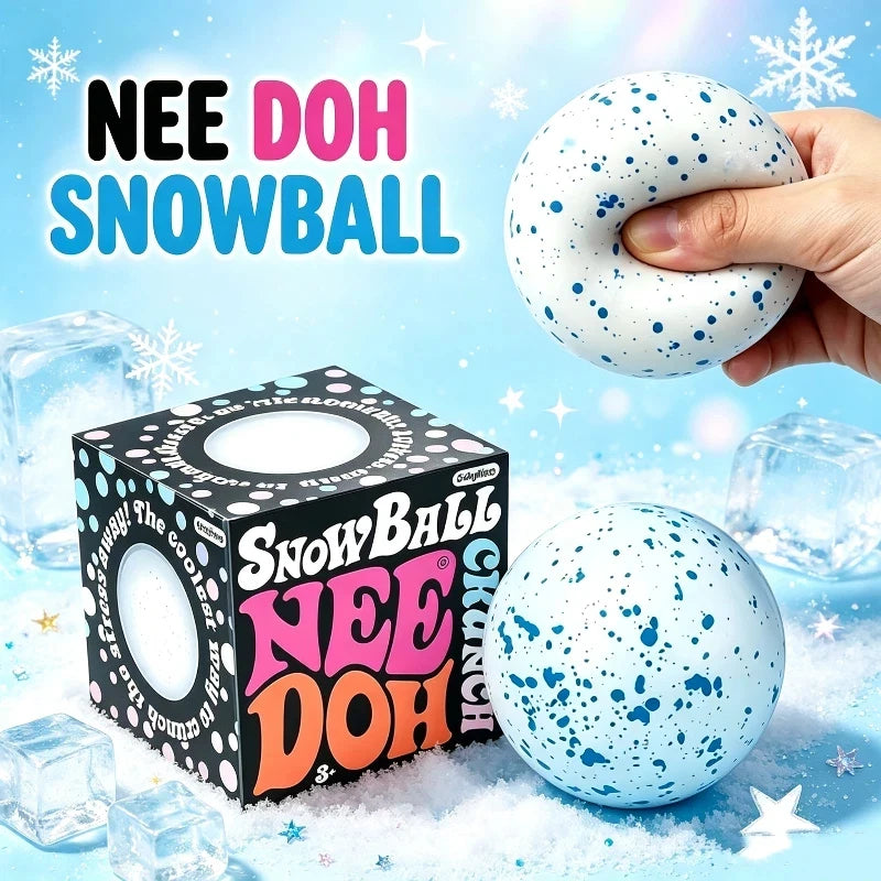 NeeDoh Snow Ball Crunch Squishy Fidget