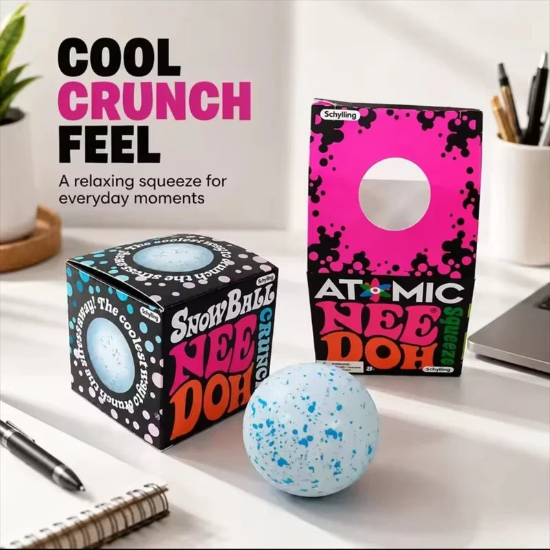 NeeDoh Snow Ball Crunch Squishy Fidget