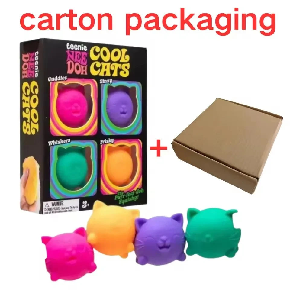 Rainbow Teenie Nee Doh Stress Ball Set
