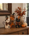 Retro Wooden Halloween Decor Set