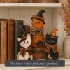 Retro Wooden Halloween Decor Set