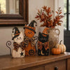 Retro Wooden Halloween Decor Set