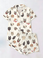 Sausage Dog Print Pajama Set