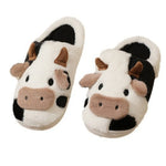 Plush Cow Indoor Slippers