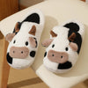 Plush Cow Indoor Slippers