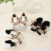 Plush Cow Indoor Slippers