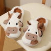 Plush Cow Indoor Slippers